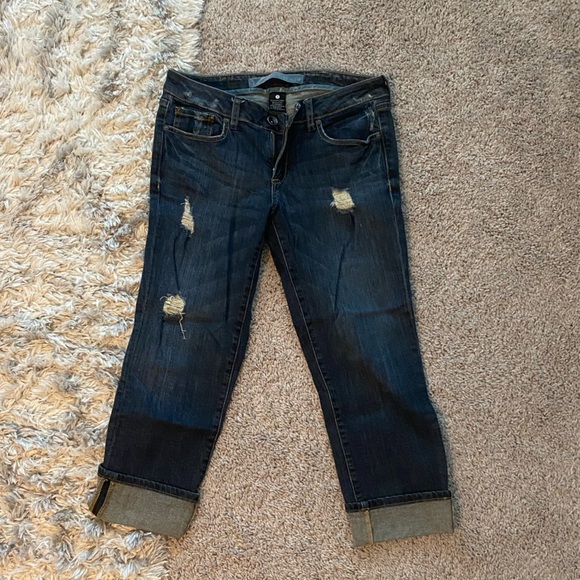 Charlotte Russe Pants - Charlotte Russe dark Jean capris - refuge